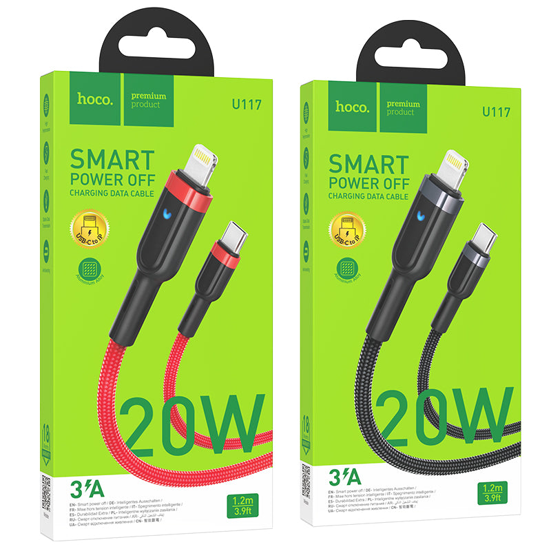 HD_SYNC:U117 Grand intelligent power-off charging data cable Type-C