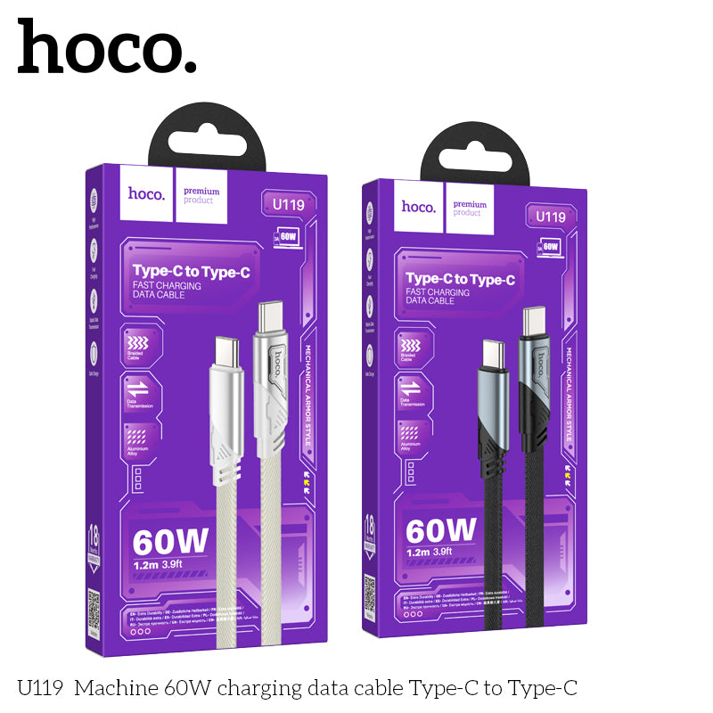HD_SYNC:U119 Machine 60W charging data cable Type-C to Type-C