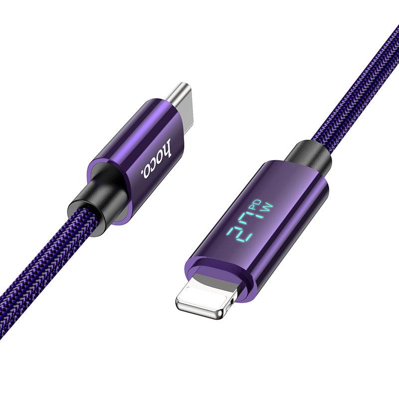 HD_SYNC:U125 Benefit 100W charging data cable with display Type-C to Type-C