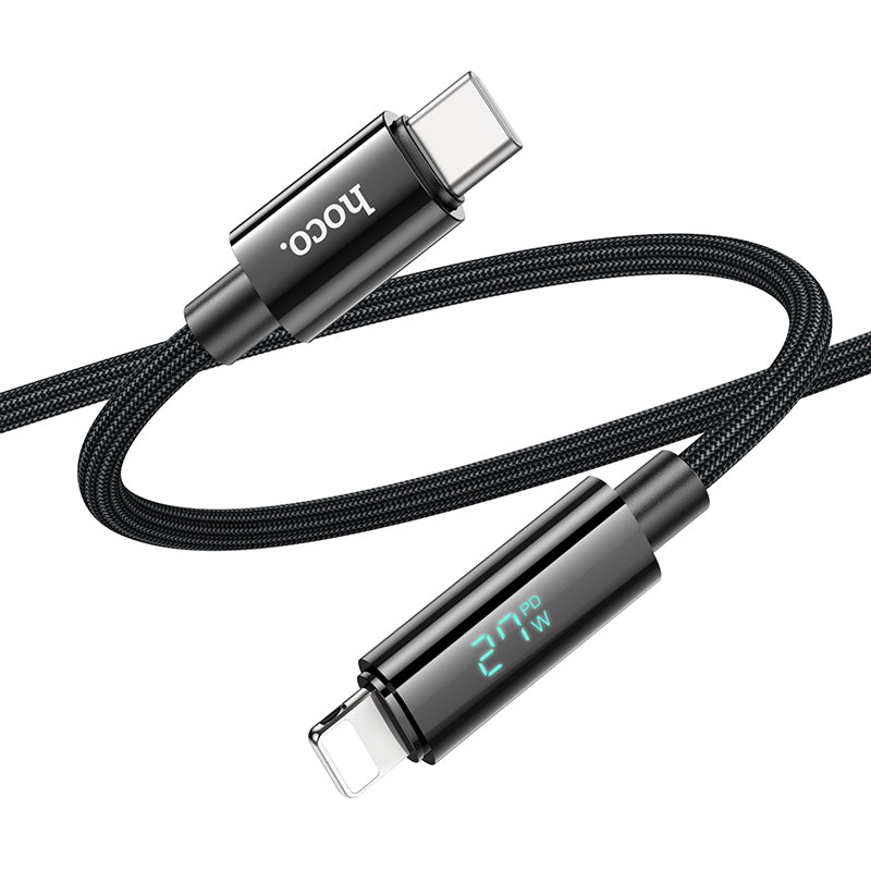 HD_SYNC:U125 Benefit 100W charging data cable with display Type-C to Type-C
