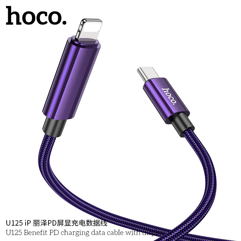 HD_SYNC:U125 Benefit 5A charging data cable with display Type-C