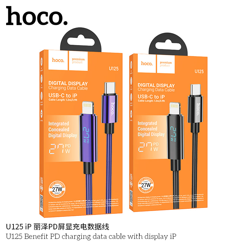 HD_SYNC:U125 Benefit 5A charging data cable with display Type-C