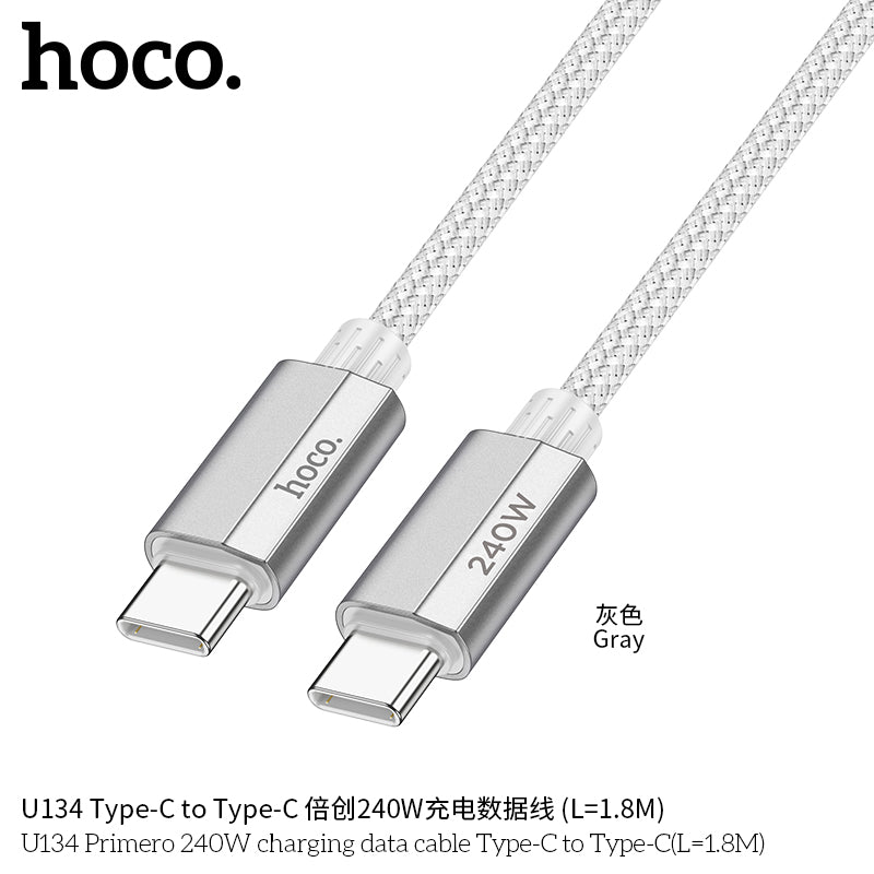 HD_SYNC:U134 Primero 240W charging data cable Type-C to Type-C(L=1.8M)