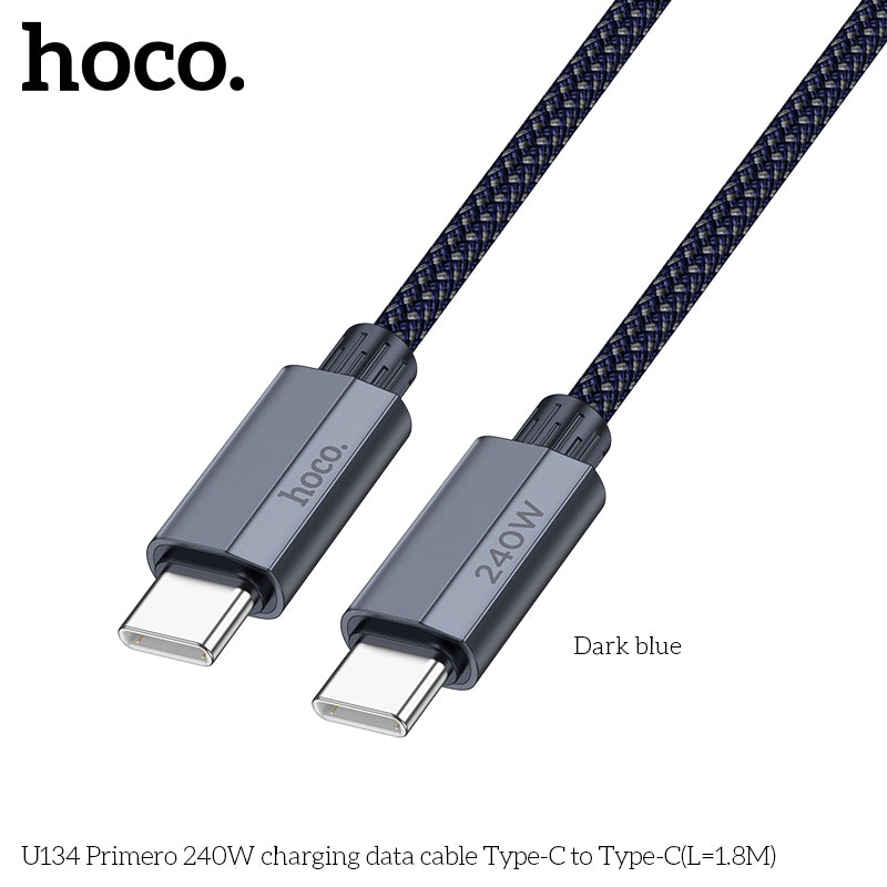 HD_SYNC:U134 Primero 240W charging data cable Type-C to Type-C(L=1.8M)