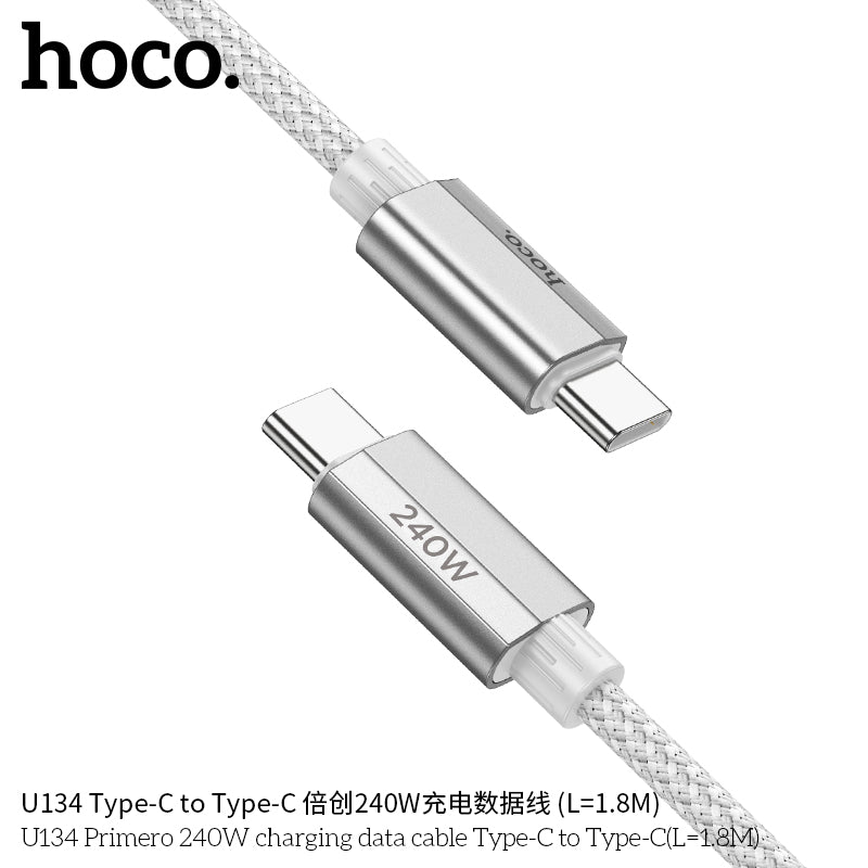 HD_SYNC:U134 Primero 240W charging data cable Type-C to Type-C(L=1.8M)