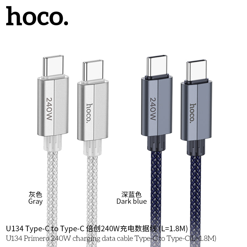 HD_SYNC:U134 Primero 240W charging data cable Type-C to Type-C(L=1.8M)