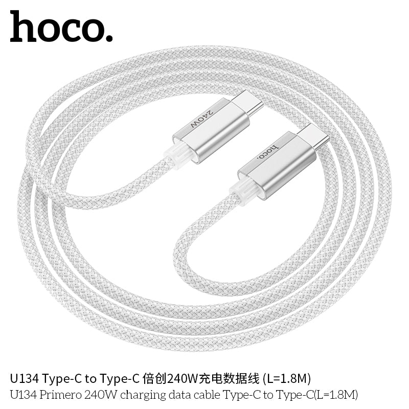 HD_SYNC:U134 Primero 240W charging data cable Type-C to Type-C(L=1.8M)