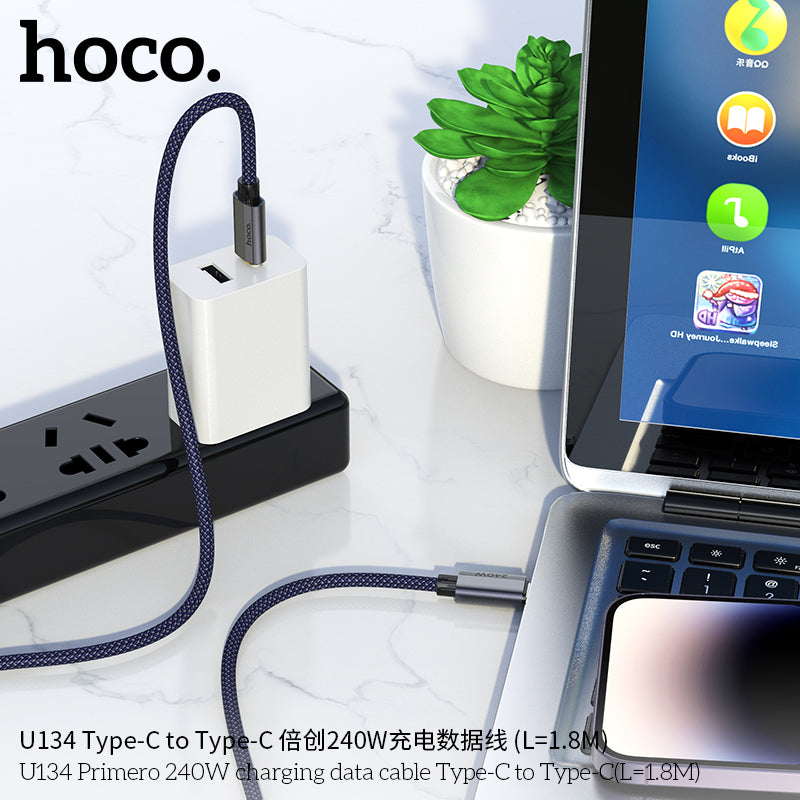 HD_SYNC:U134 Primero 240W charging data cable Type-C to Type-C(L=1.8M)