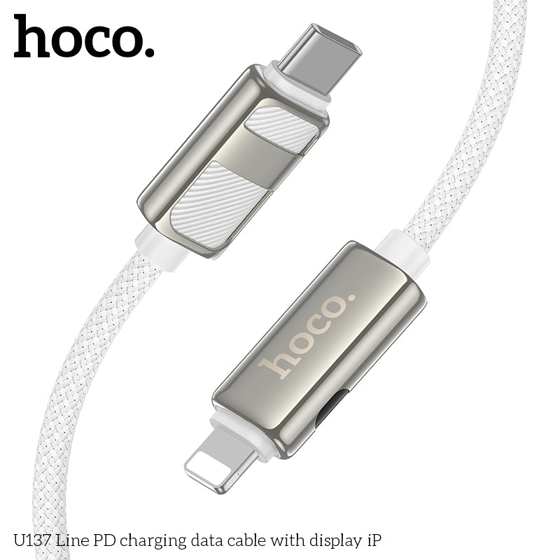HD_SYNC:U137 5A Line charging data cable with display Type-C