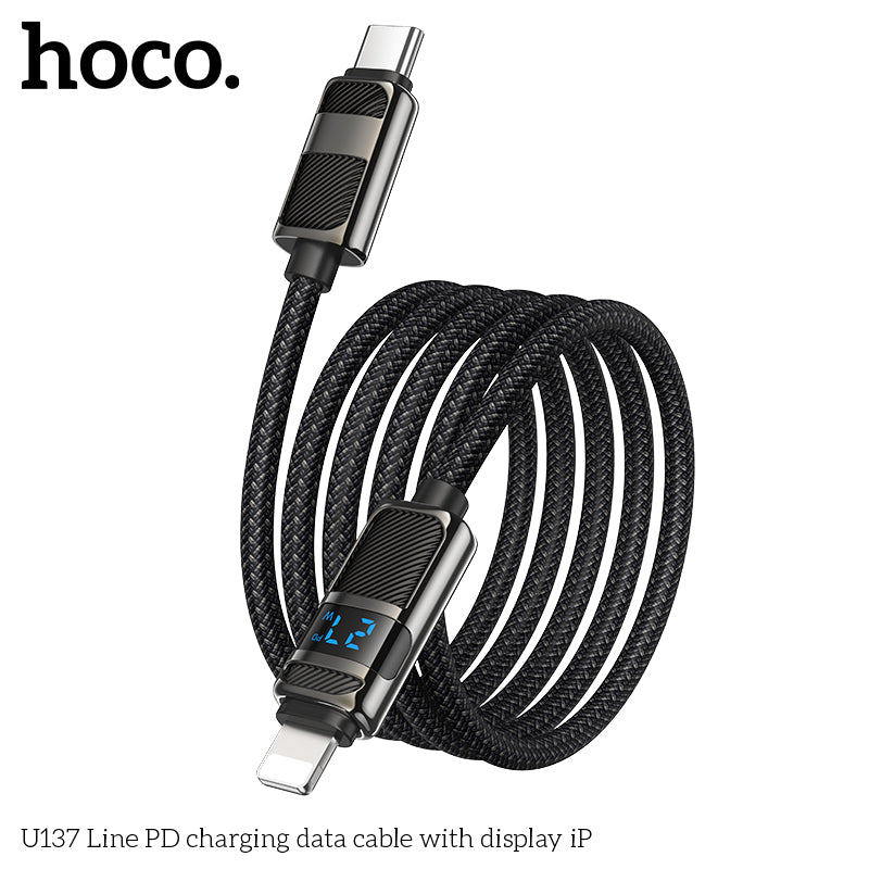 HD_SYNC:U137 Line 60W charging data cable with display C to C