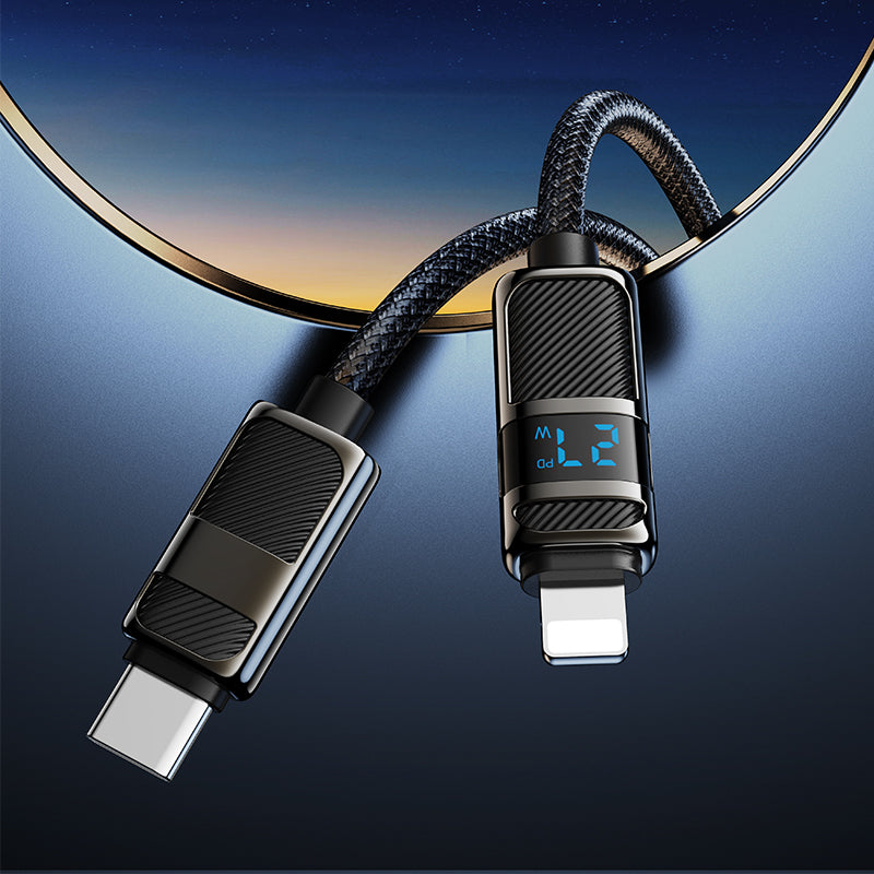 HD_SYNC:U137 5A Line charging data cable with display Type-C