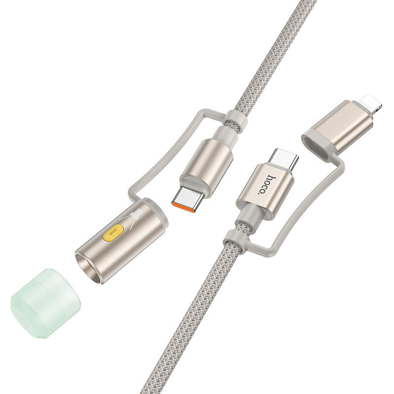 HD_SYNC:U138 All-in-one charging data cable C/iP to C/LED light