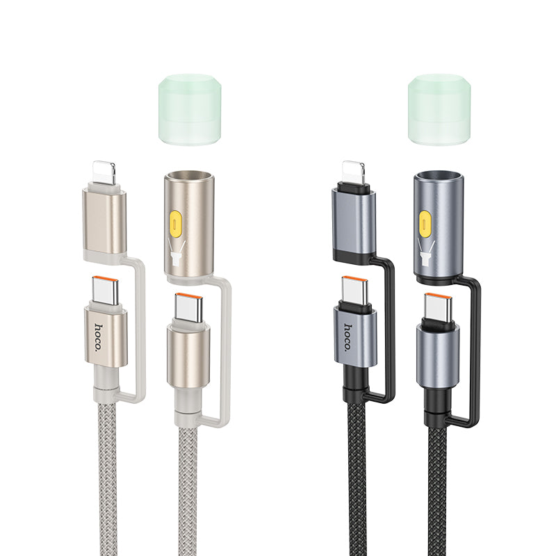 HD_SYNC:U138 All-in-one charging data cable C/iP to C/LED light