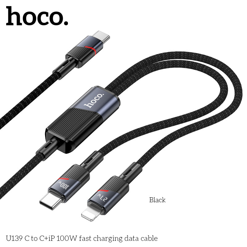 HD_SYNC:U139 C to C+iP 100W fast charging data cable