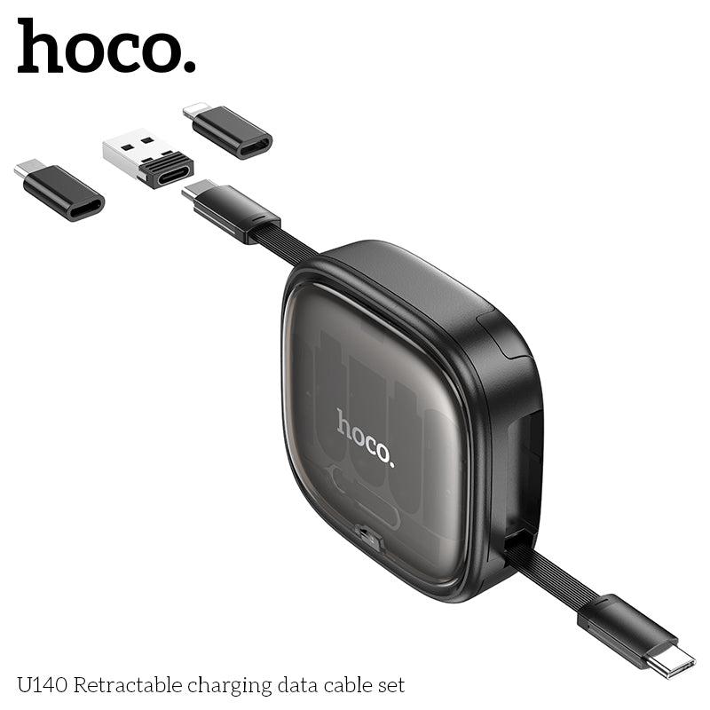 HD_SYNC:U140 Retractable charging data cable set