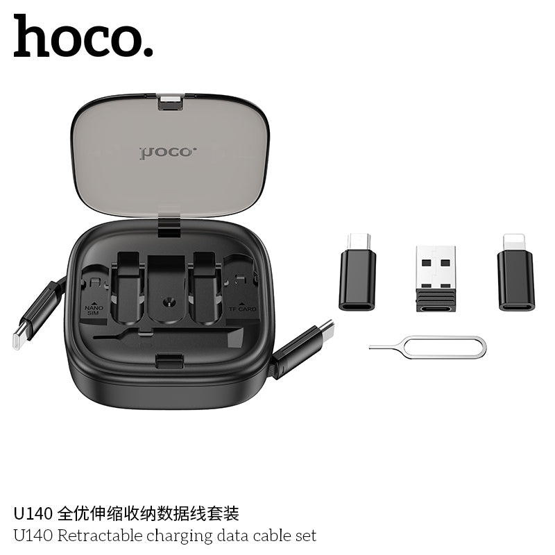 HD_SYNC:U140 Retractable charging data cable set