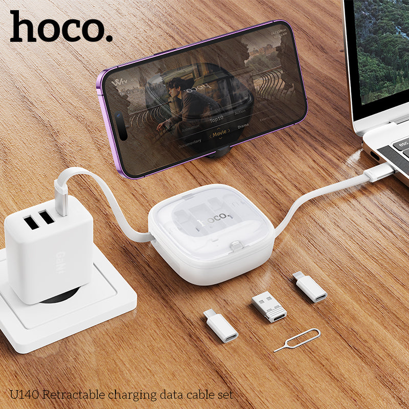 HD_SYNC:U140 Retractable charging data cable set