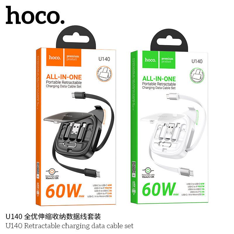 HD_SYNC:U140 Retractable charging data cable set