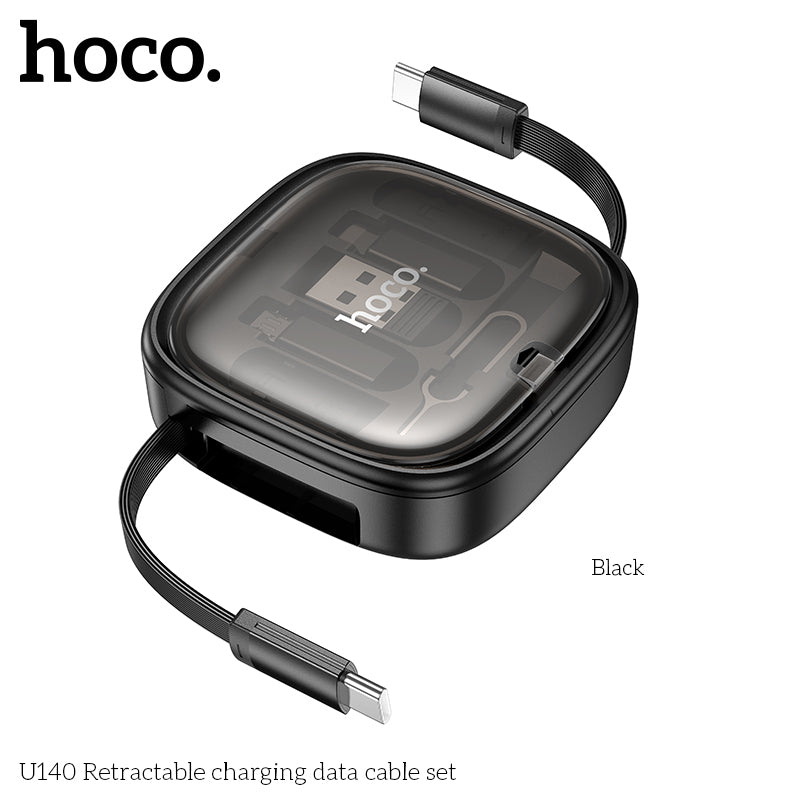 HD_SYNC:U140 Retractable charging data cable set