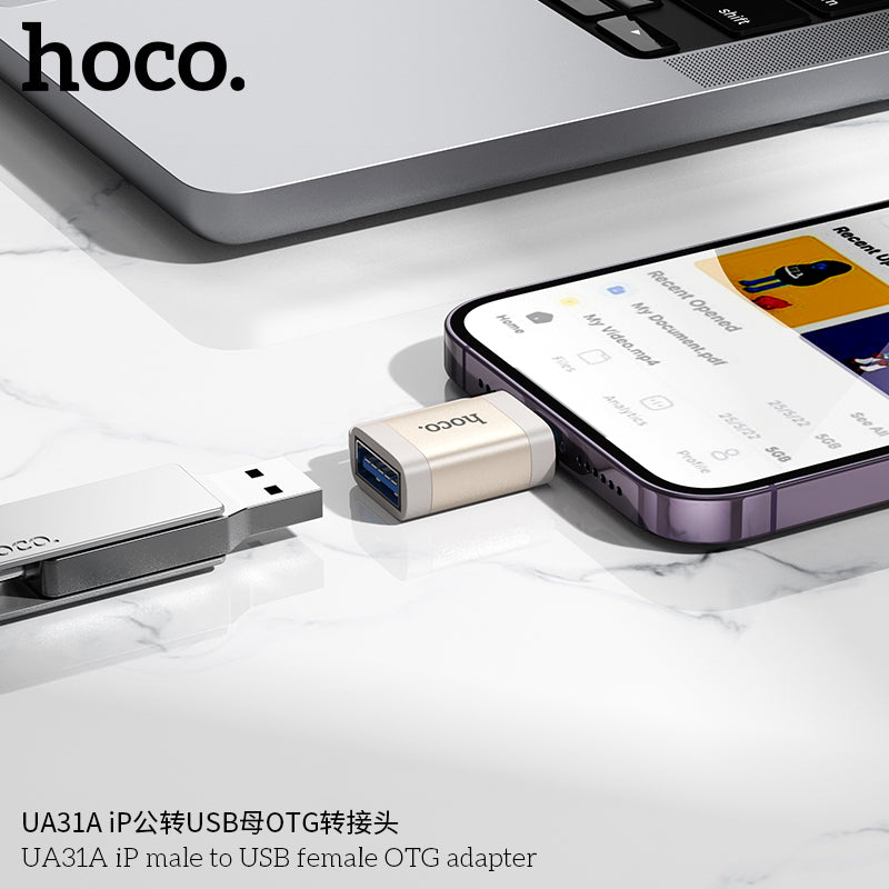 HD_SYNC:UA31A iP male to USB female OTG adapter