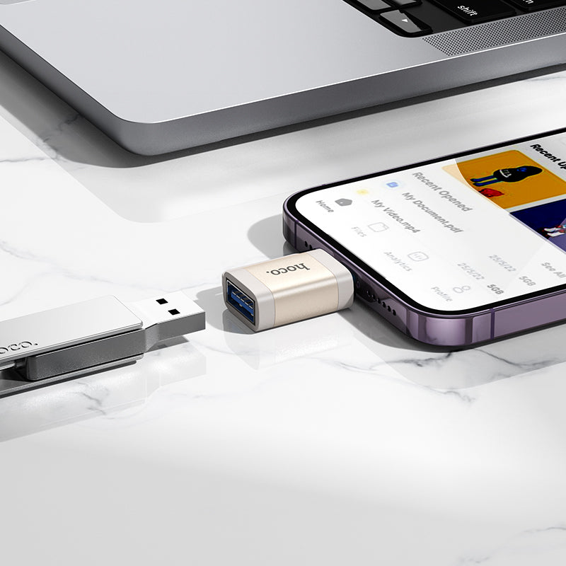 HD_SYNC:UA31A iP male to USB female OTG adapter