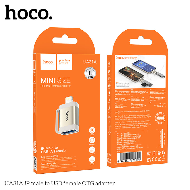 HD_SYNC:UA31A iP male to USB female OTG adapter