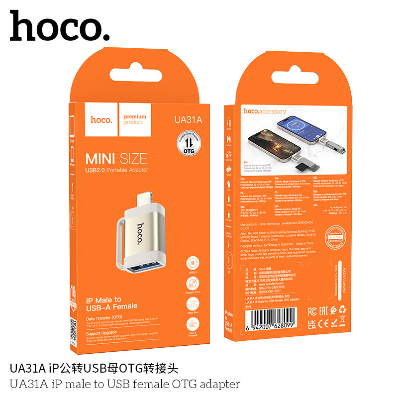 HD_SYNC:UA31A iP male to USB female OTG adapter
