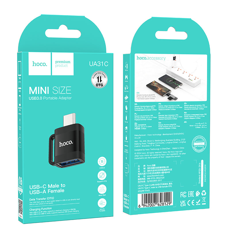 HD_SYNC:UA31C Type-C male to USB female OTG adapter