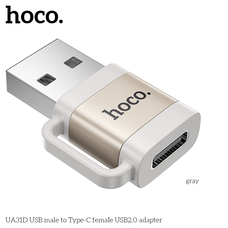 HD_SYNC:UA31D USB male to Type-C female USB2.0 adapter