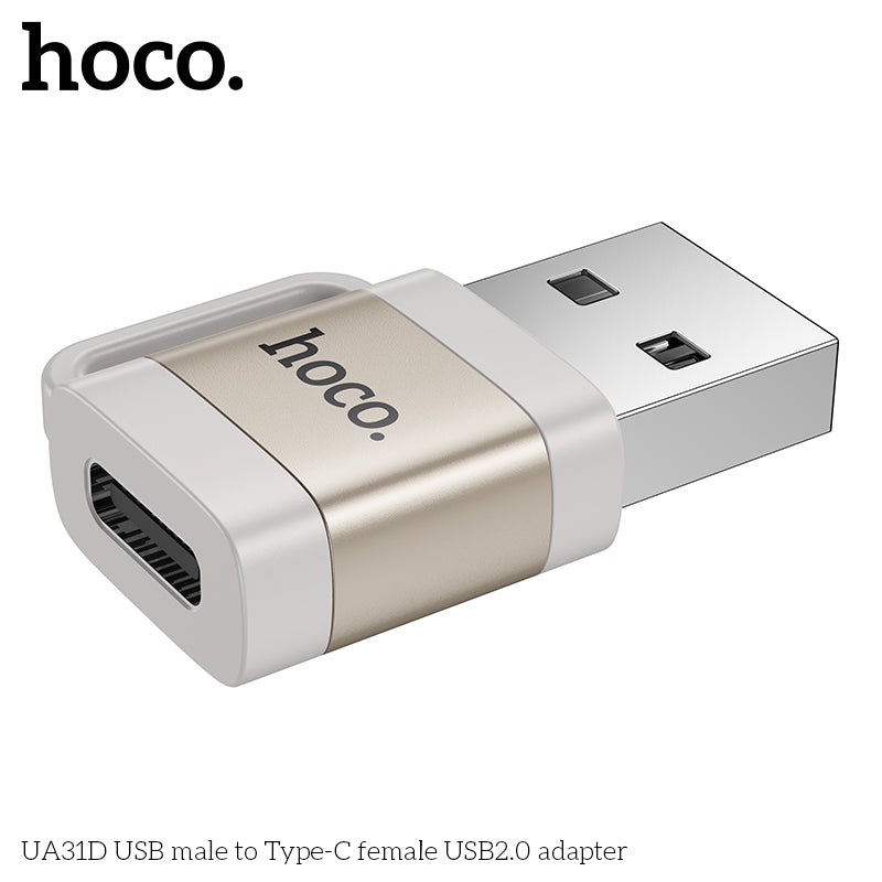 HD_SYNC:UA31D USB male to Type-C female USB2.0 adapter