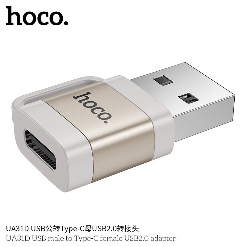 HD_SYNC:UA31D USB male to Type-C female USB2.0 adapter