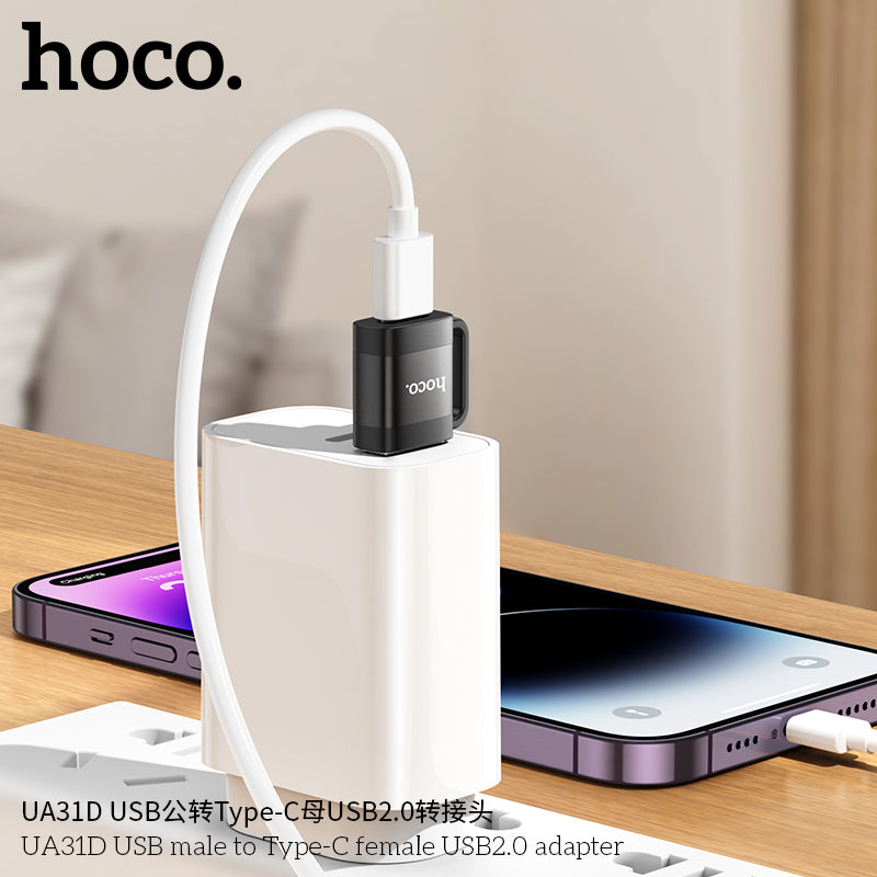 HD_SYNC:UA31D USB male to Type-C female USB2.0 adapter
