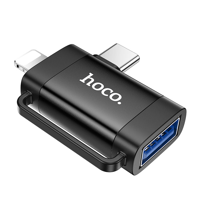 HD_SYNC:UA31F iP male/Type-C male to USB female OTG 2-in-1 adapter