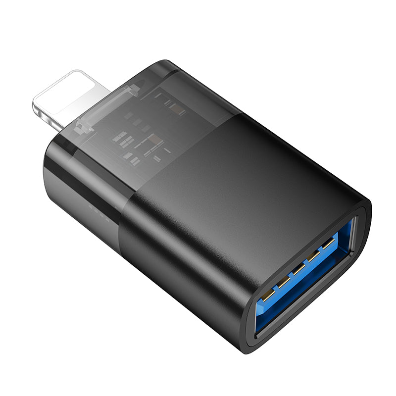 HD_SYNC:UA36 iP male to USB female OTG transparent adapter