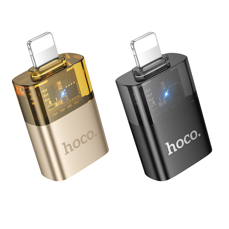 HD_SYNC:UA36 iP male to USB female OTG transparent adapter