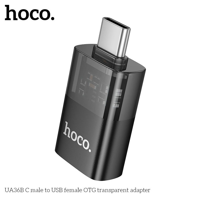 HD_SYNC:UA36B C male to USB female OTG transparent adapter