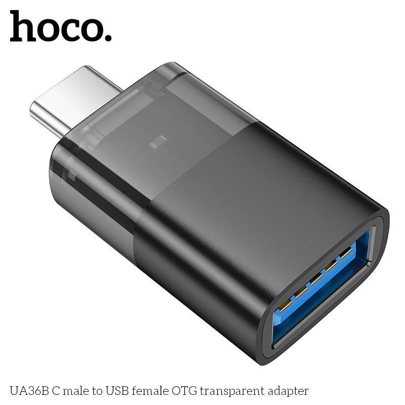 HD_SYNC:UA36B C male to USB female OTG transparent adapter