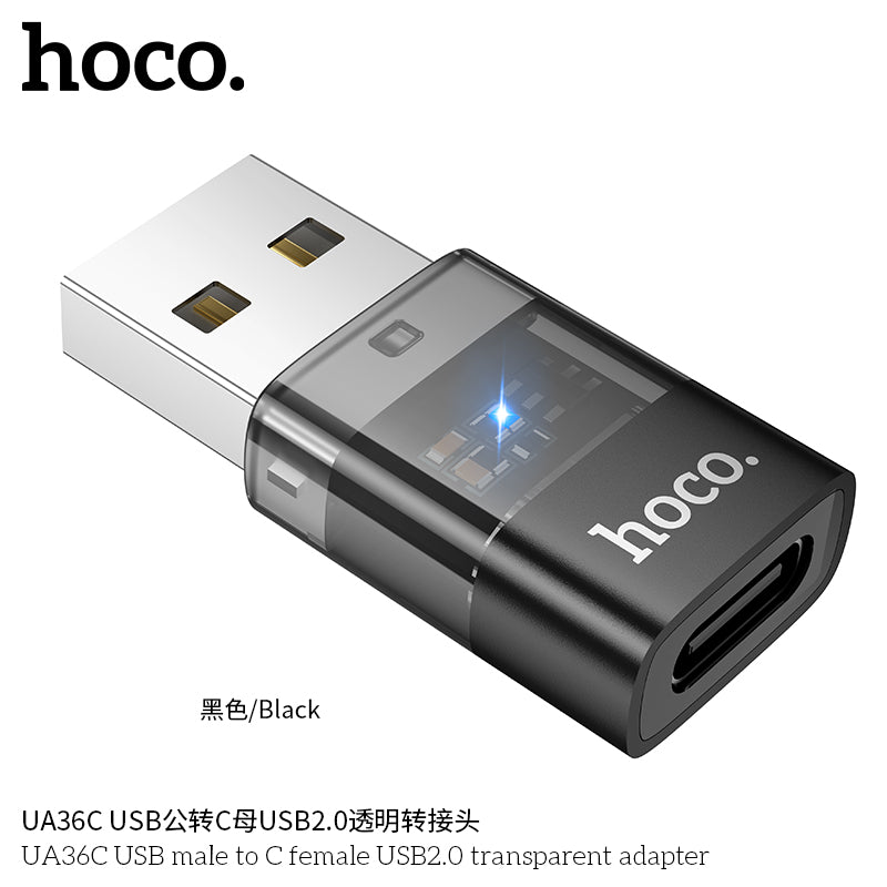 HD_SYNC:UA36C USB male to C female USB2.0 transparent adapter