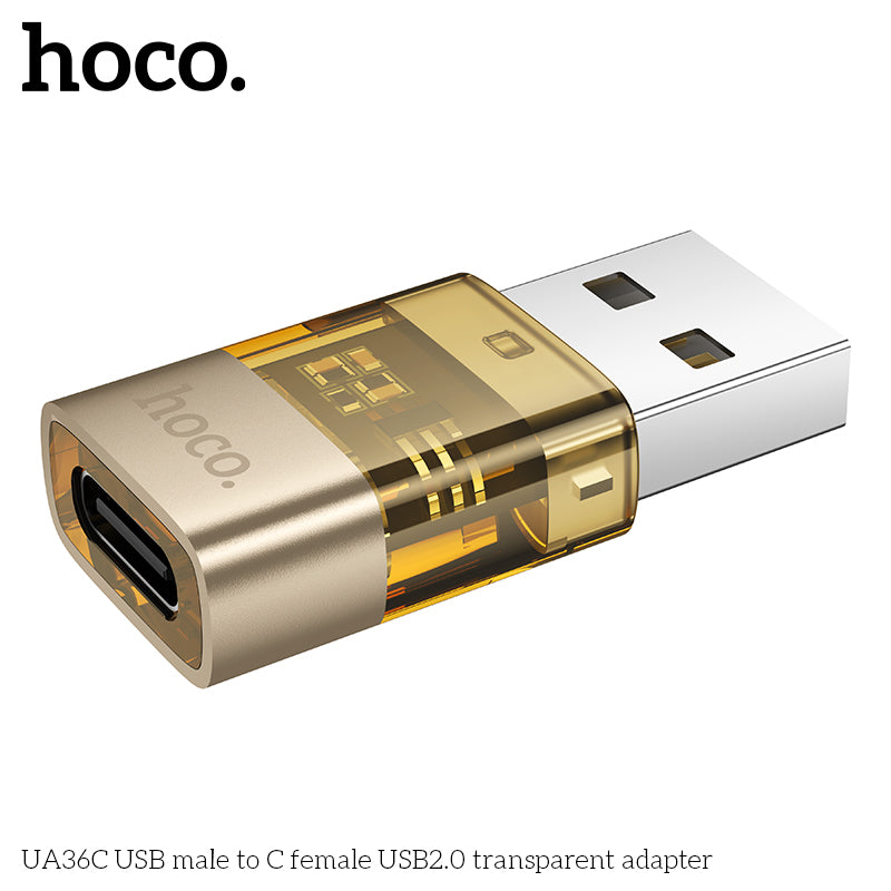 HD_SYNC:UA36C USB male to C female USB2.0 transparent adapter