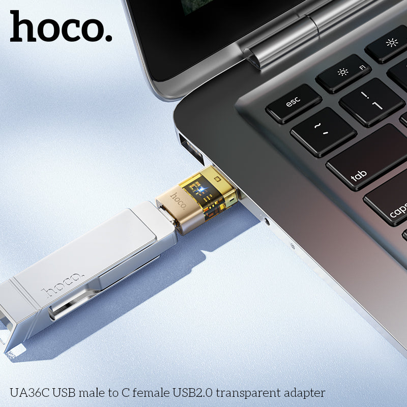 HD_SYNC:UA36C USB male to C female USB2.0 transparent adapter