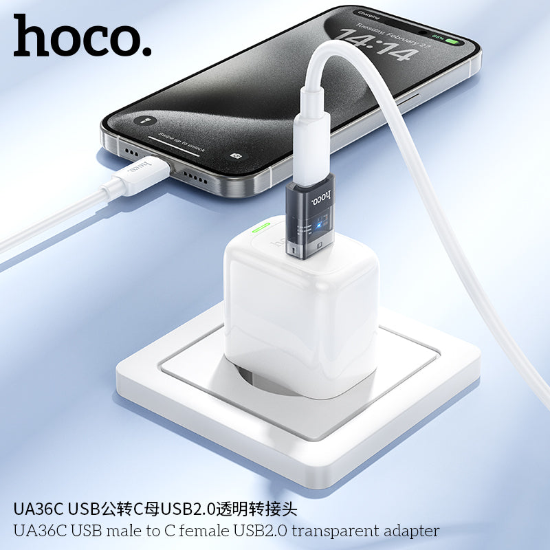 HD_SYNC:UA36C USB male to C female USB2.0 transparent adapter