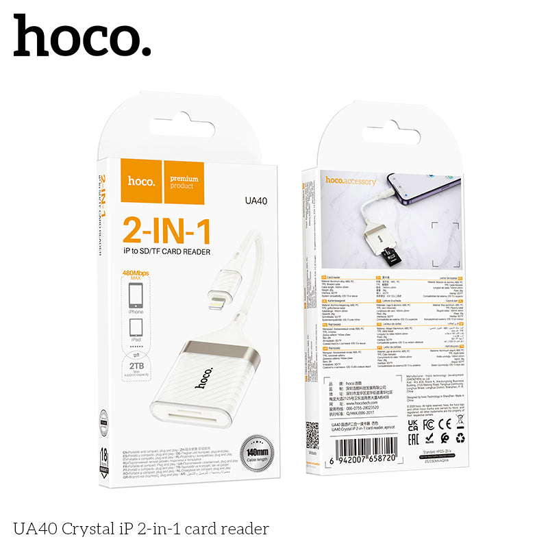 HD_SYNC:UA40 Crystal iP 2-in-1 card reader