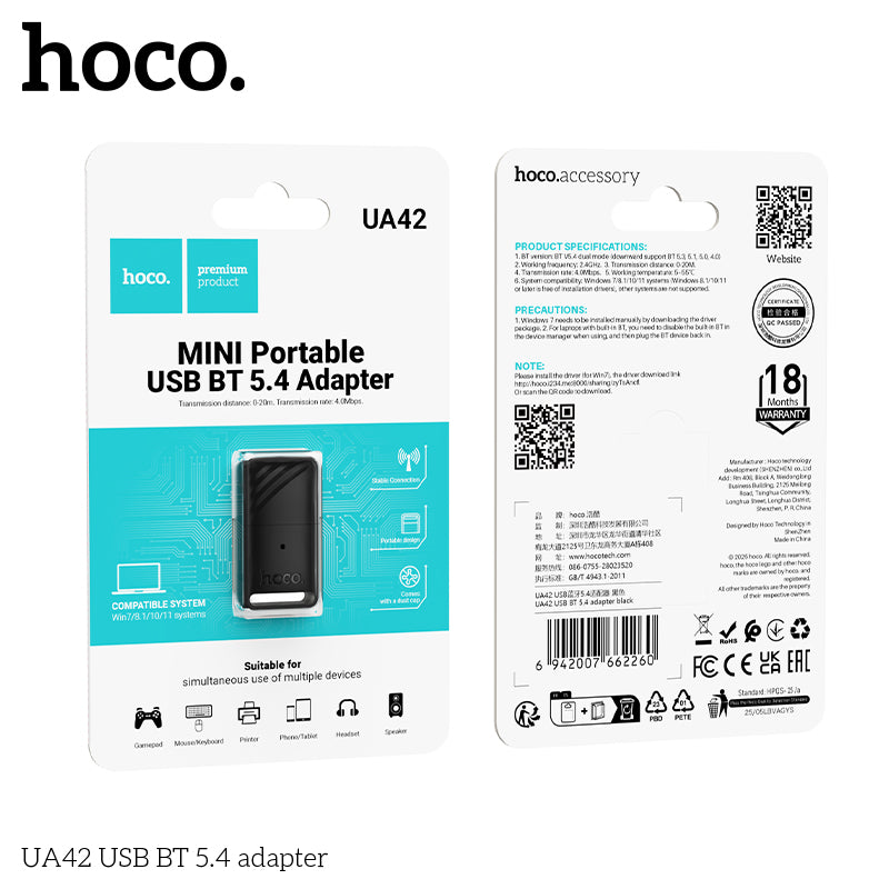 HD_SYNC:UA42 USB BT 5.4 adapter
