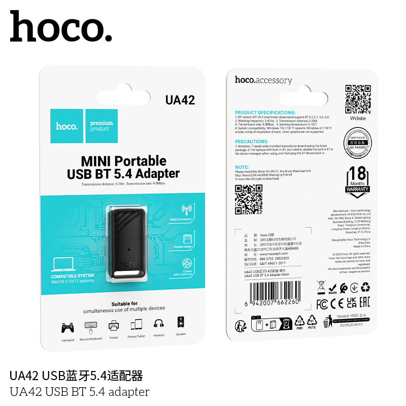 HD_SYNC:UA42 USB BT 5.4 adapter