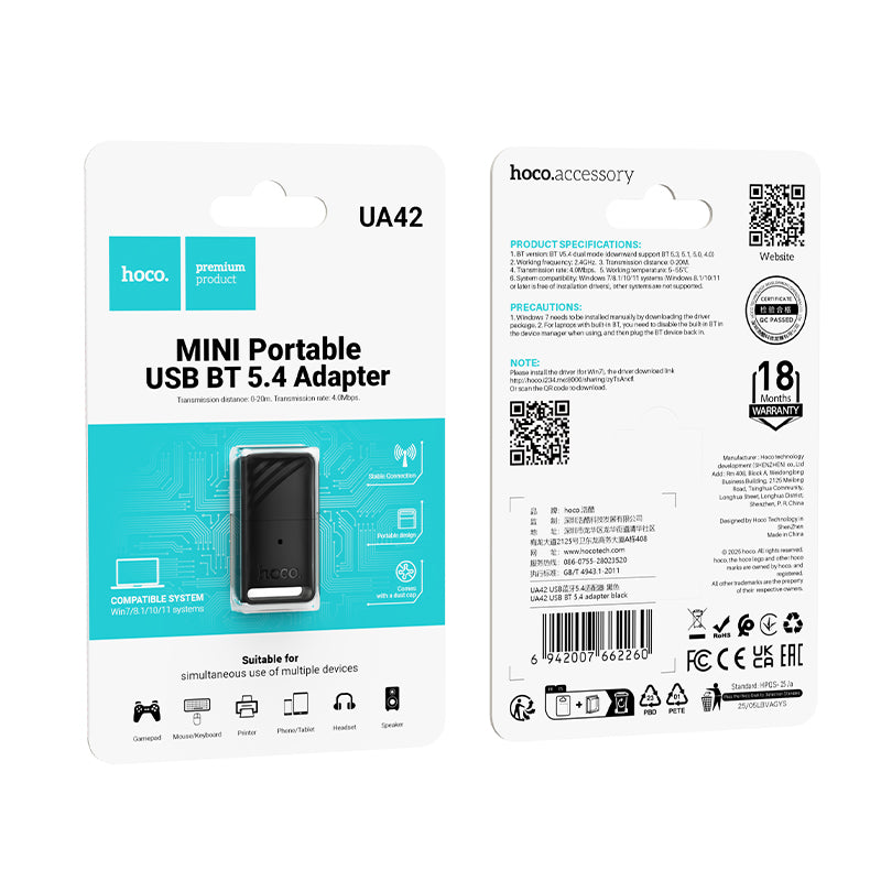 HD_SYNC:UA42 USB BT 5.4 adapter