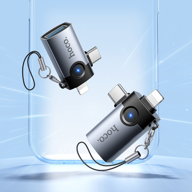 HD_SYNC:UA46D Victory iP male/Type-C male to USB female 2-in-1 adapter