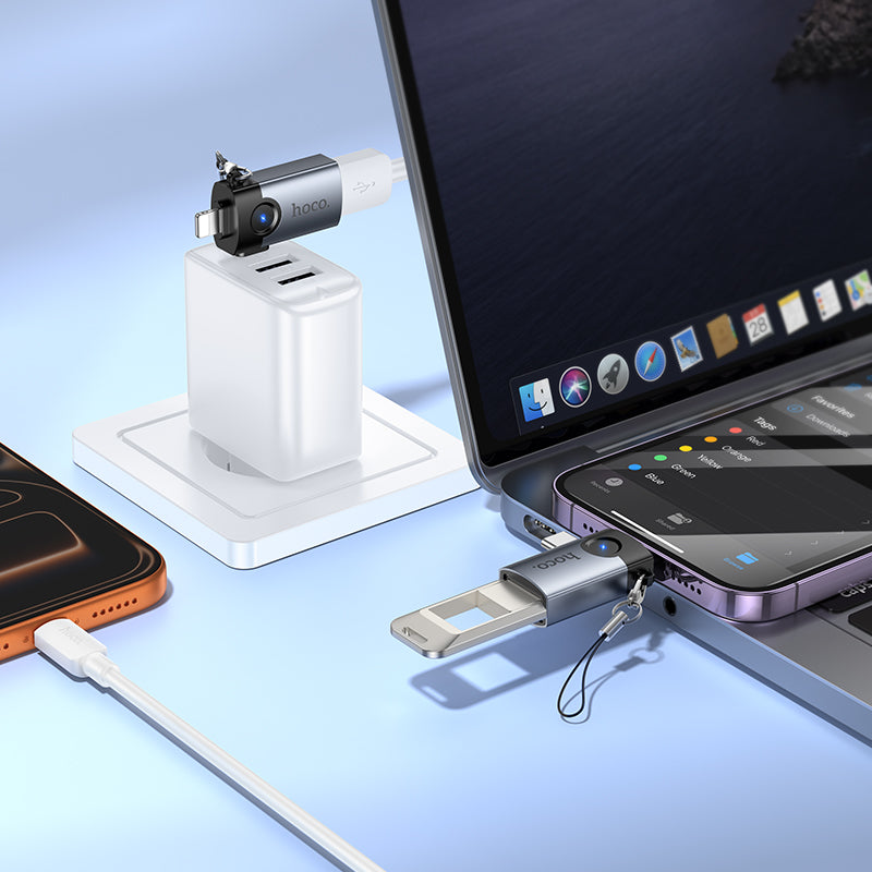 HD_SYNC:UA46D Victory iP male/Type-C male to USB female 2-in-1 adapter