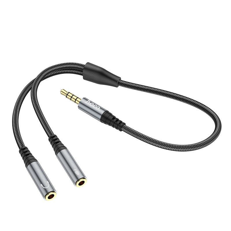 HD_SYNC:UPA21 2-in-1 3.5 headset audio adapter cable(male to 2*female)