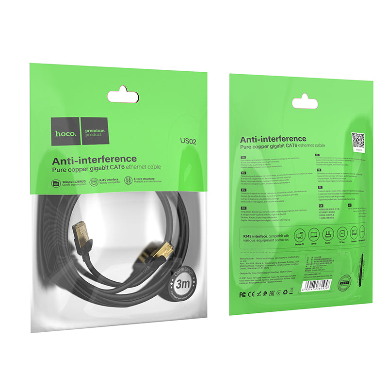 HD_SYNC:US02 Pure copper CAT6 gigabit Ethernet cable (L=1M)