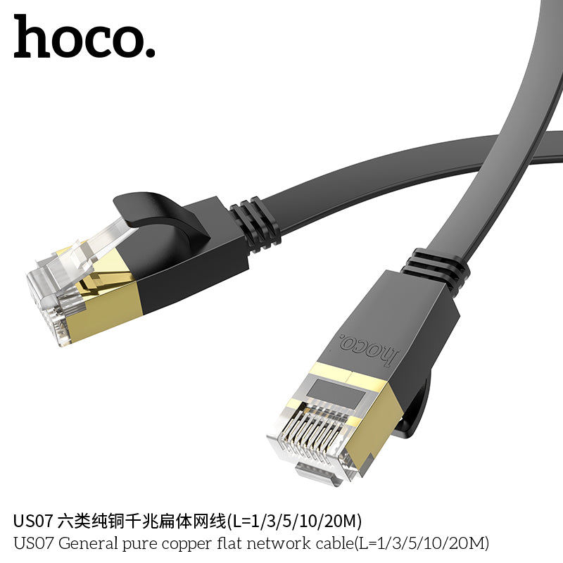 HD_SYNC:US07 General pure copper flat network cable(L=1M)